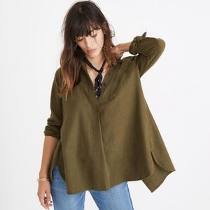 Madewell Flannel Ex-Boyfriend Button-Back Shirt